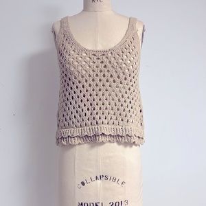 NWOT Cute Zara crochet sweater tank for summer size XS